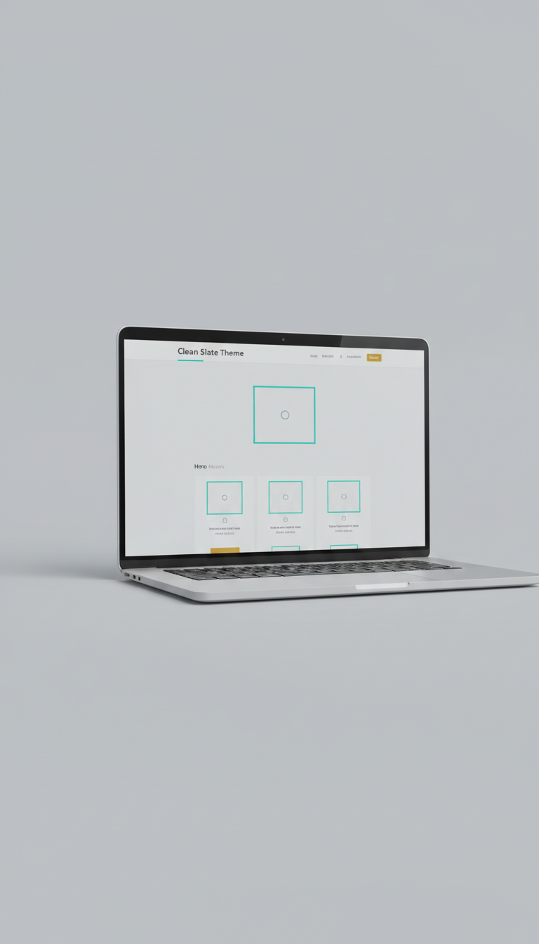 Minimalist Launch Theme Interface